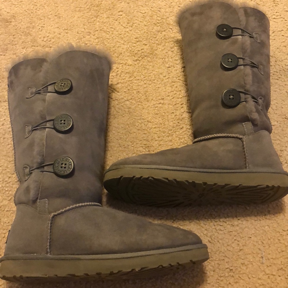 Authentic UGG Bailey Button Triplet Boots